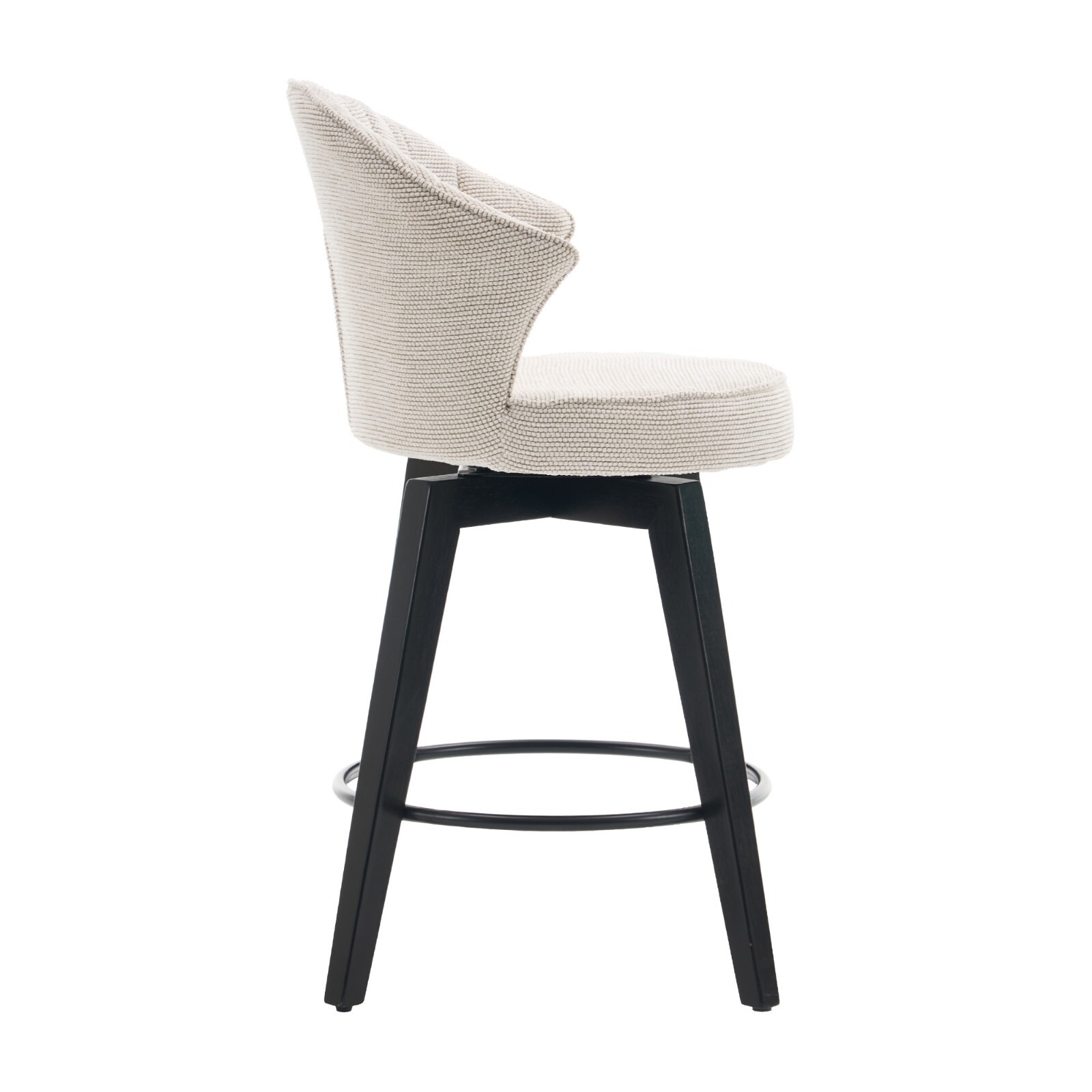 Swivel Barstool Counter Height Kitchen Dining Bar Stool Tufted Kitchen Island