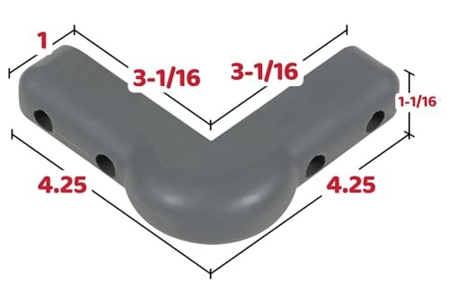.25 inch Rubber Corner Guard FZJ-03 Gray () 4