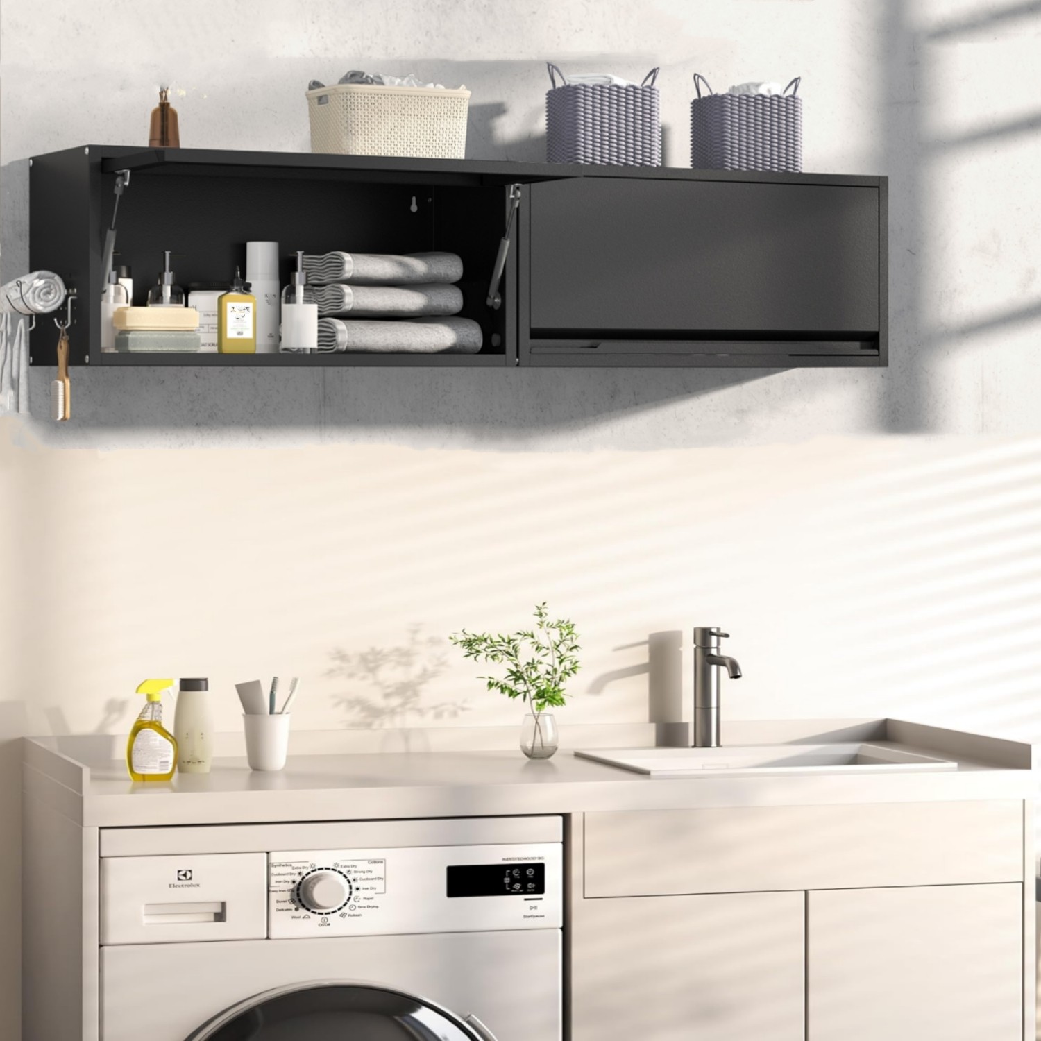 Metal Wall Cabinet Wall Mount Tool Box Chest Garage Tool Storage Wall Organizer