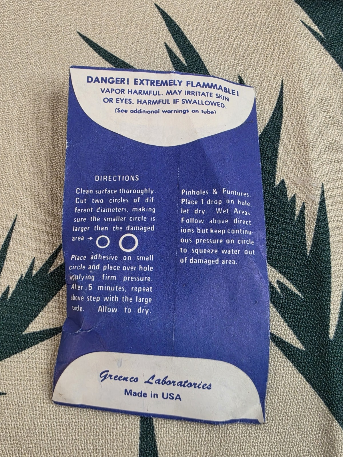 Vintage Qwik-Patch Waterbed Repair kit, (Lot Of 4)