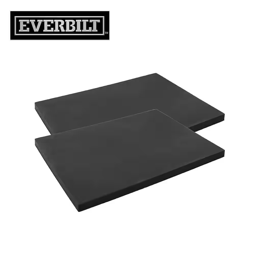 4-1/4 In. X 5 In. Black Self-Adhesive Rubber Bumper Pad Sheets (2-Pack)