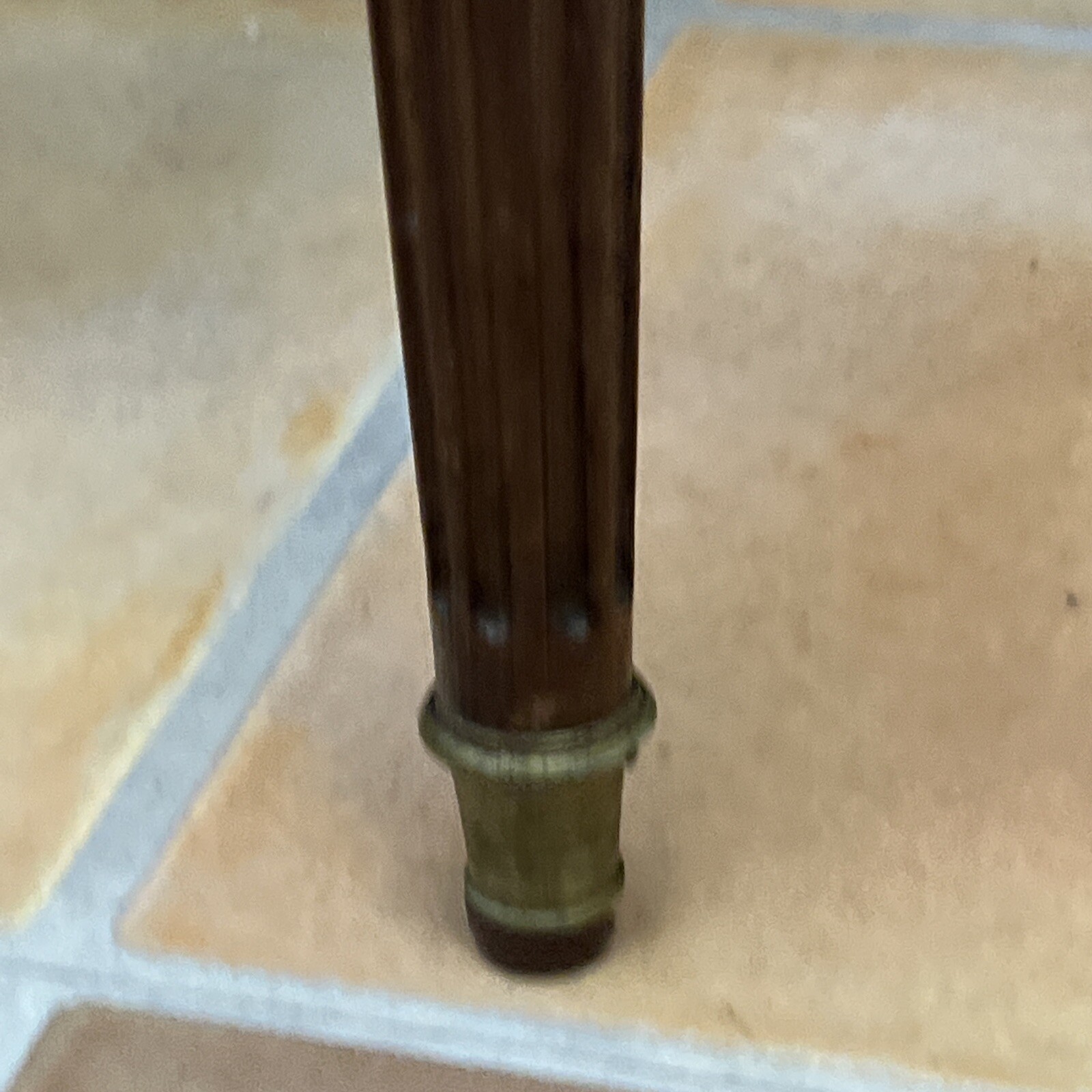 Chair France French Cane Plantation Reeded Brass Au Gros Chene Paris Rare Fine