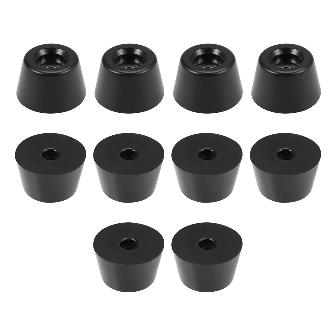 Rubber mobile bearings, 25mm x 20mm non-slip bumper 15mm height 10pcs
