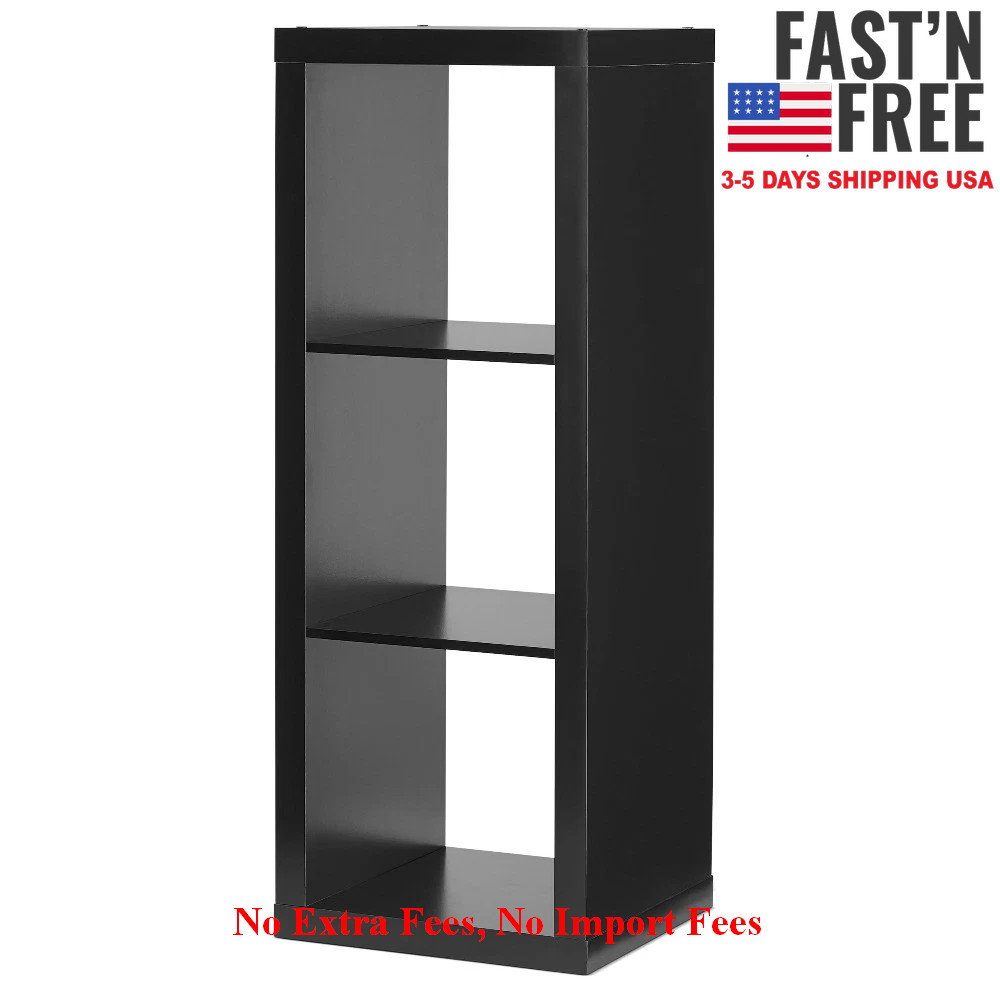 [HOT SALE] Better Homes & Gardens 3 Cube Storage Organizer, Solid Black, NEW USA