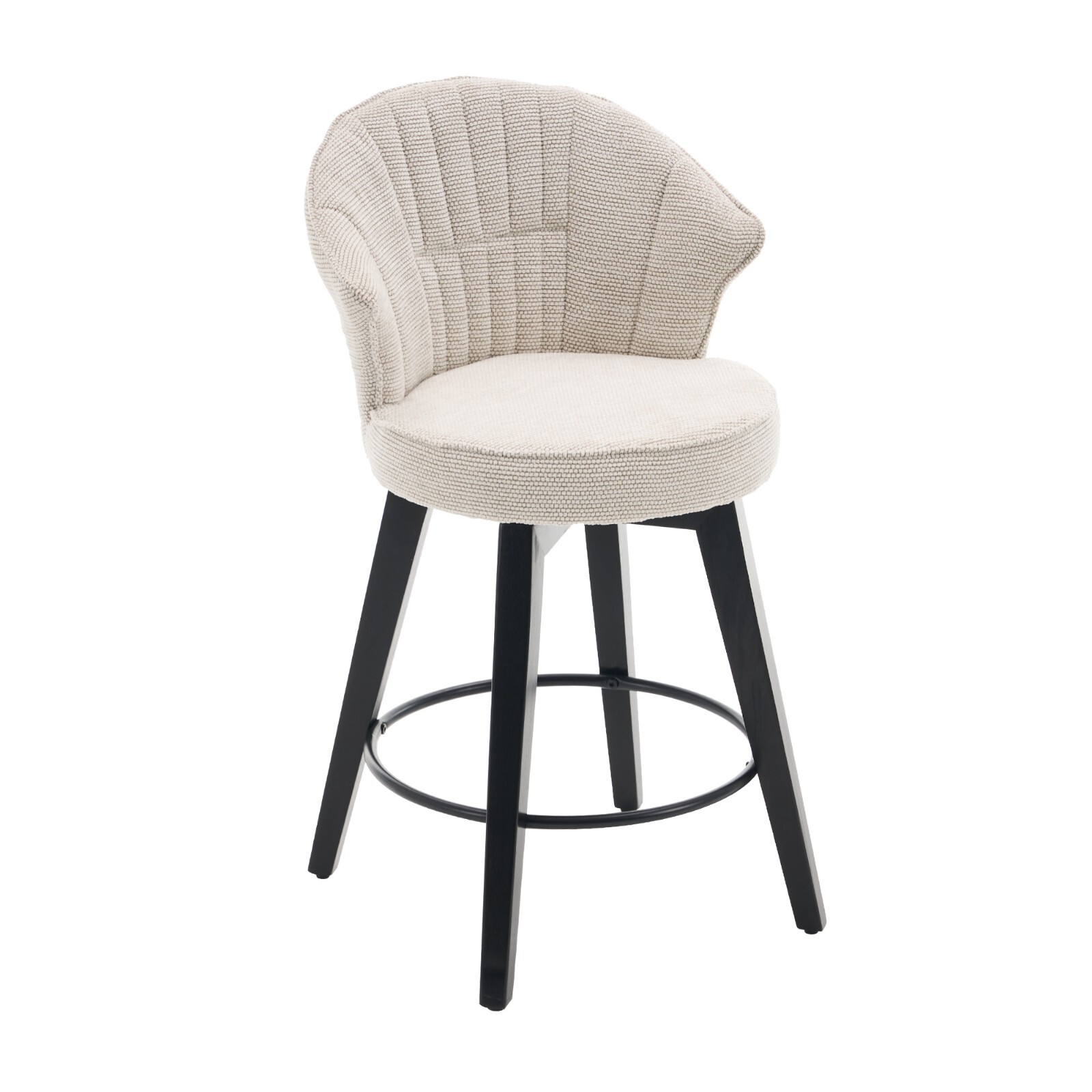 Swivel Barstool Counter Height Kitchen Dining Bar Stool Tufted Kitchen Island