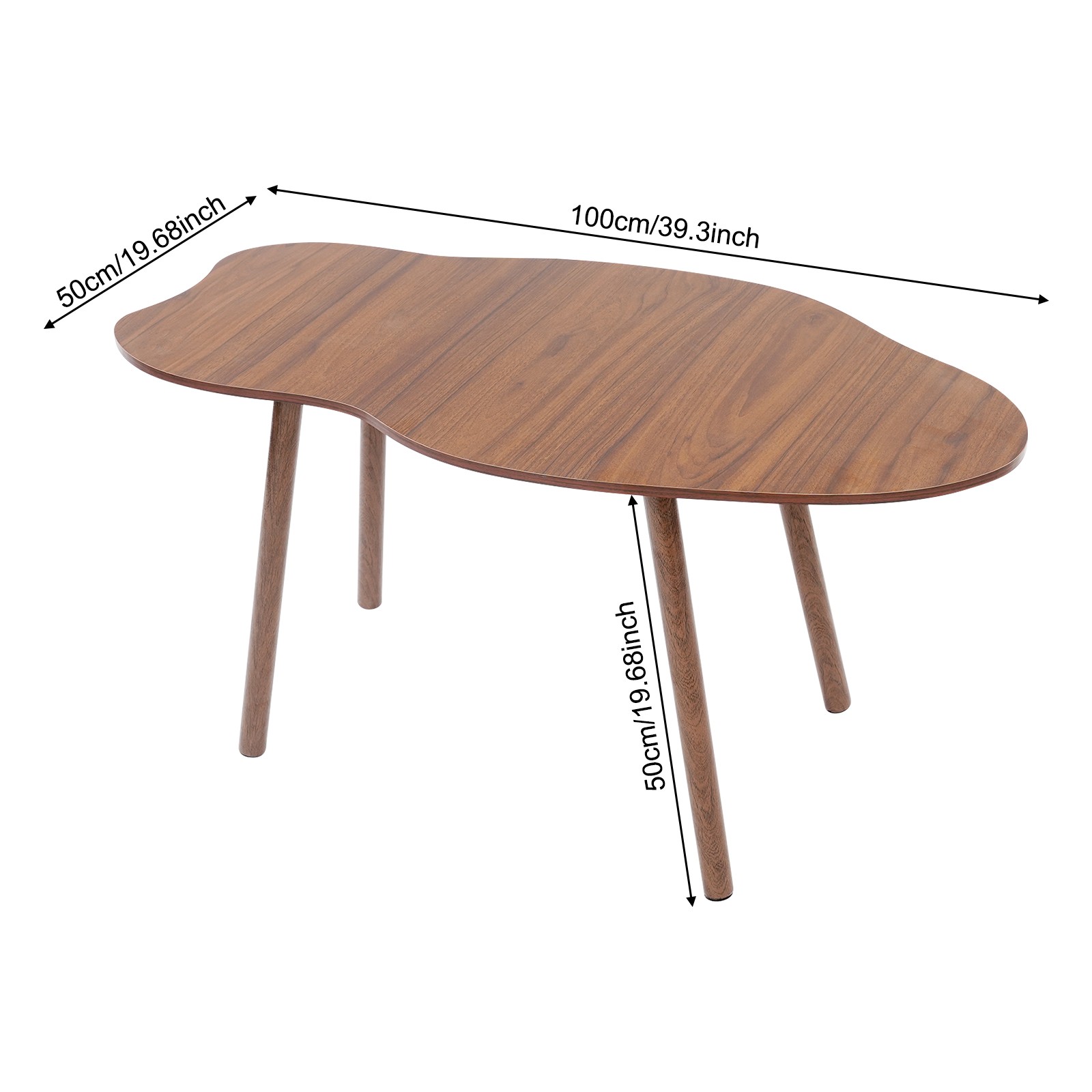 Sofa Side Table Cloud-shaped Coffee Table Modern End Table 39.3*19.68*19.68 in