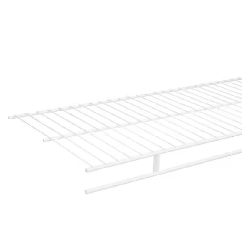 Everbilt Wire Closet Shelf 6ft x12in Fixed Rod White Steel Storage Organizer