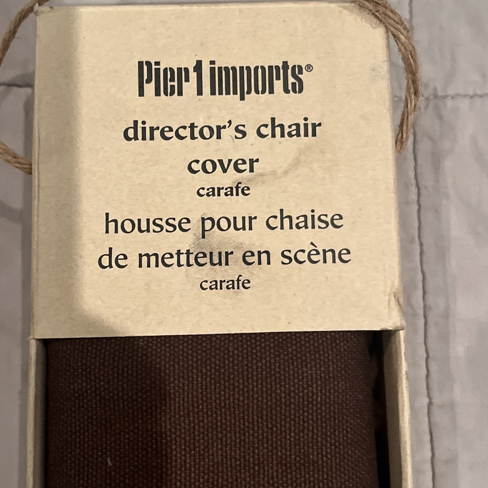 PIER 1 Imports Director’s Chair Cover Color Carafe 100% Cotton New Old Stock