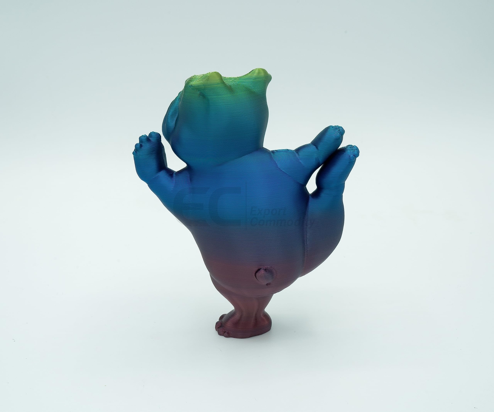Made in America Yoga Pups in Poses: 3D Printed English Bulldogs Embracing Peace