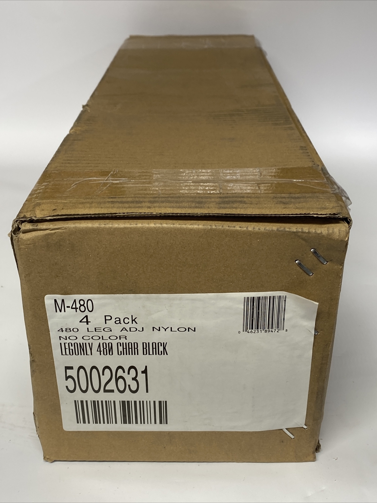 VIRCO 4 VINTAGE MID-CENTURY METAL TABLE LEGS BLACK ADJUSTABLE M-480 New