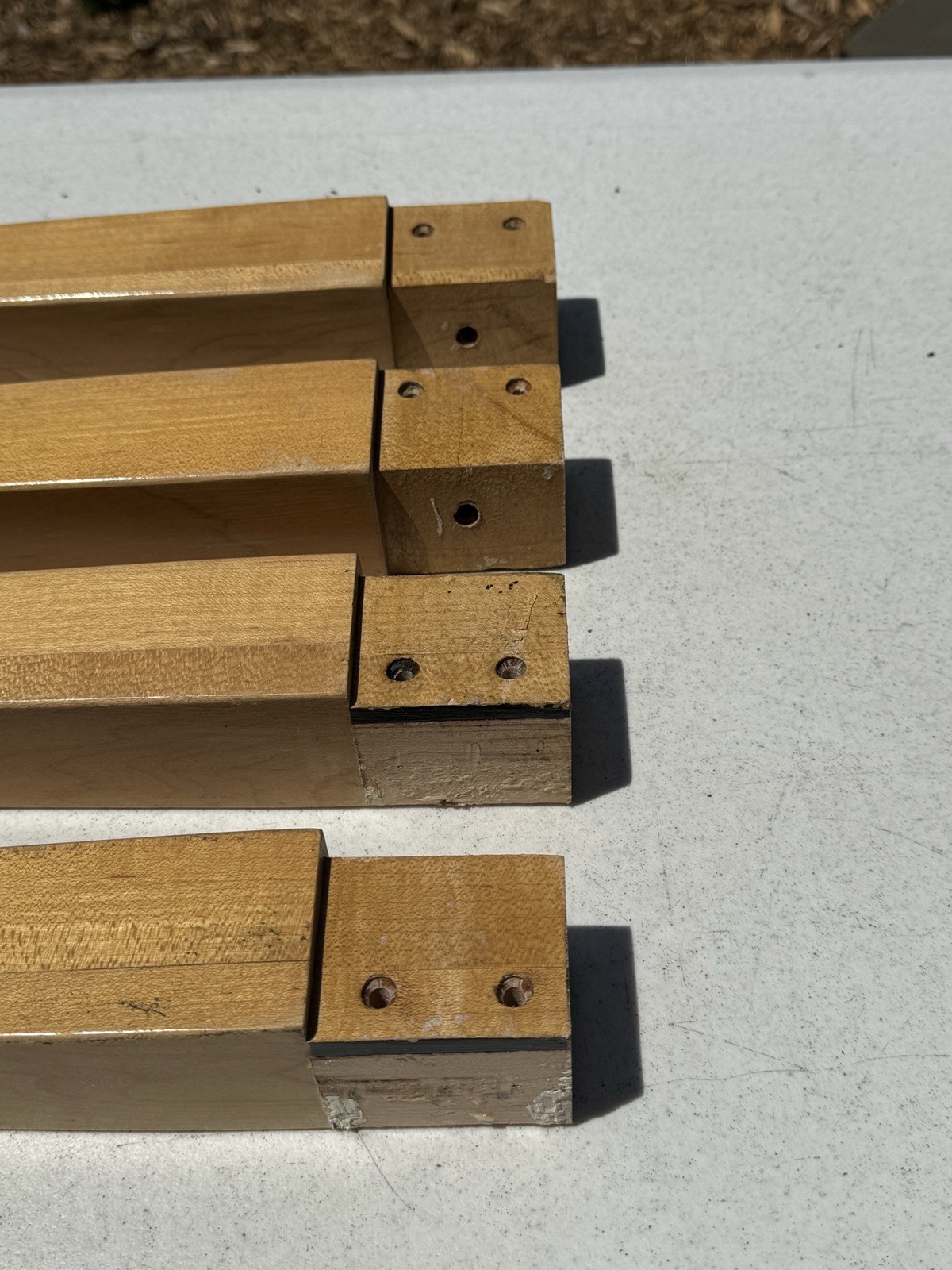 28.5” Table Legs Set of 4 with Leveling Screws