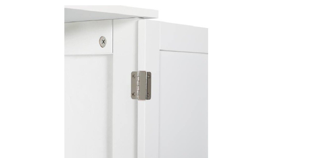 31.6 in. H x 23.6 in. W x 11.8 in. D Freestanding Linen Cabinet with Adjustable