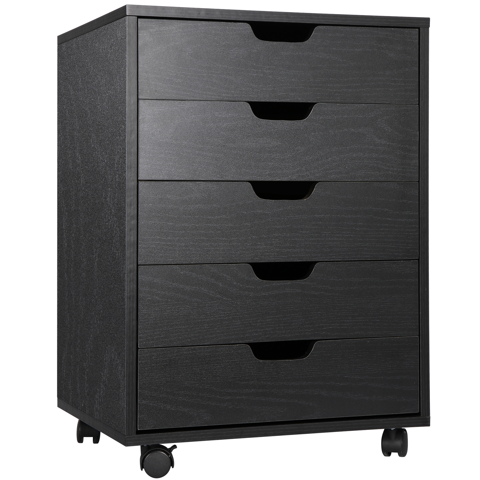 5 Drawer Dresser Clothing Storage Chest Beside Wall Bedroom Indoor Decor