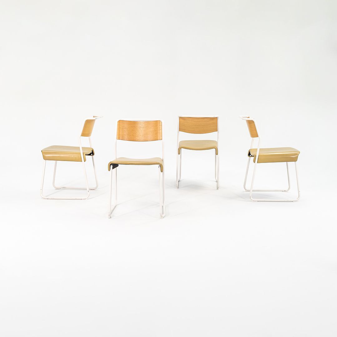 2021 Set of 4 Very Good and Proper Canteen Utility Chairs Carpenter & Klauser