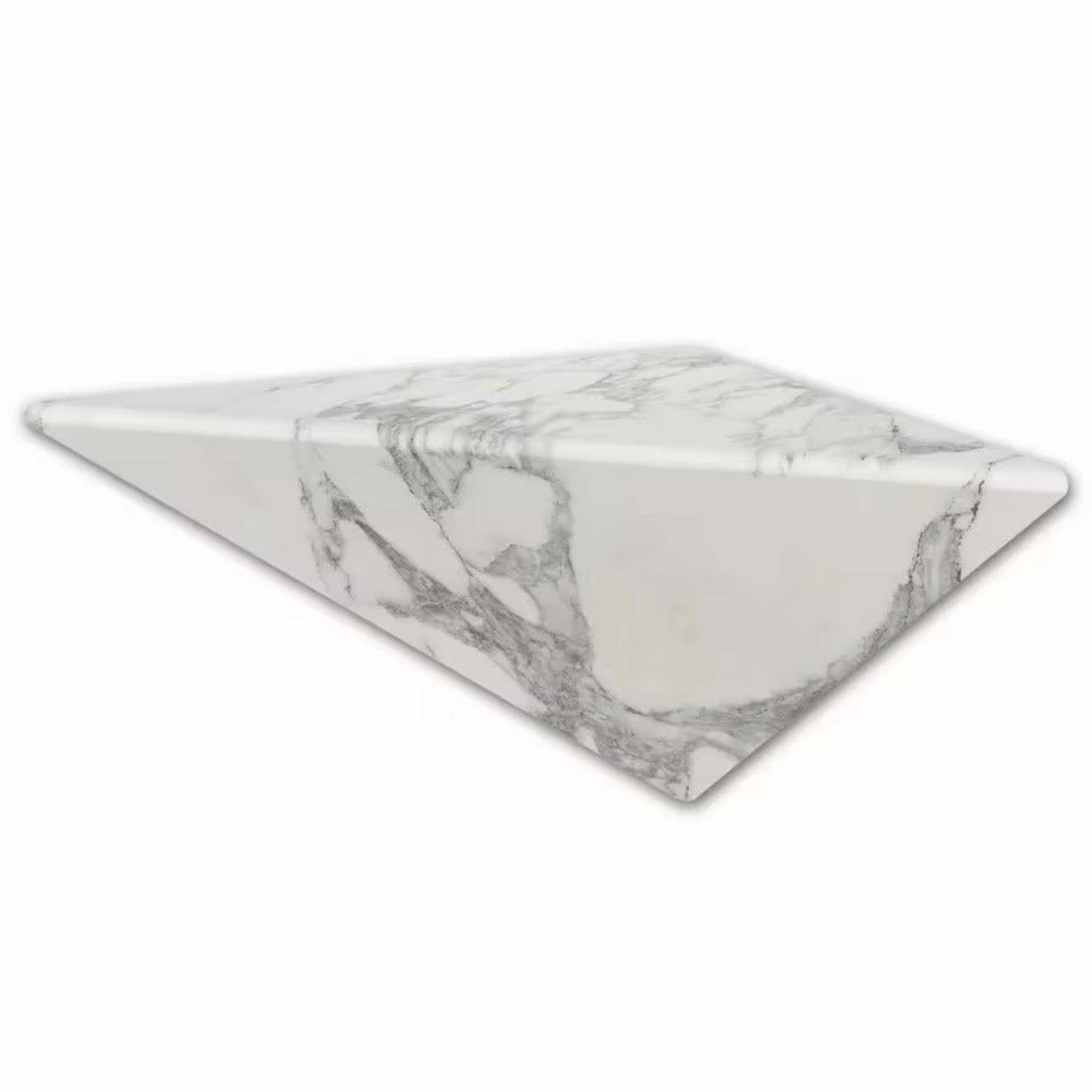 FlexStone 10” Shave Shelf Calcutta Gold Faux Marble Corner Foot Rest