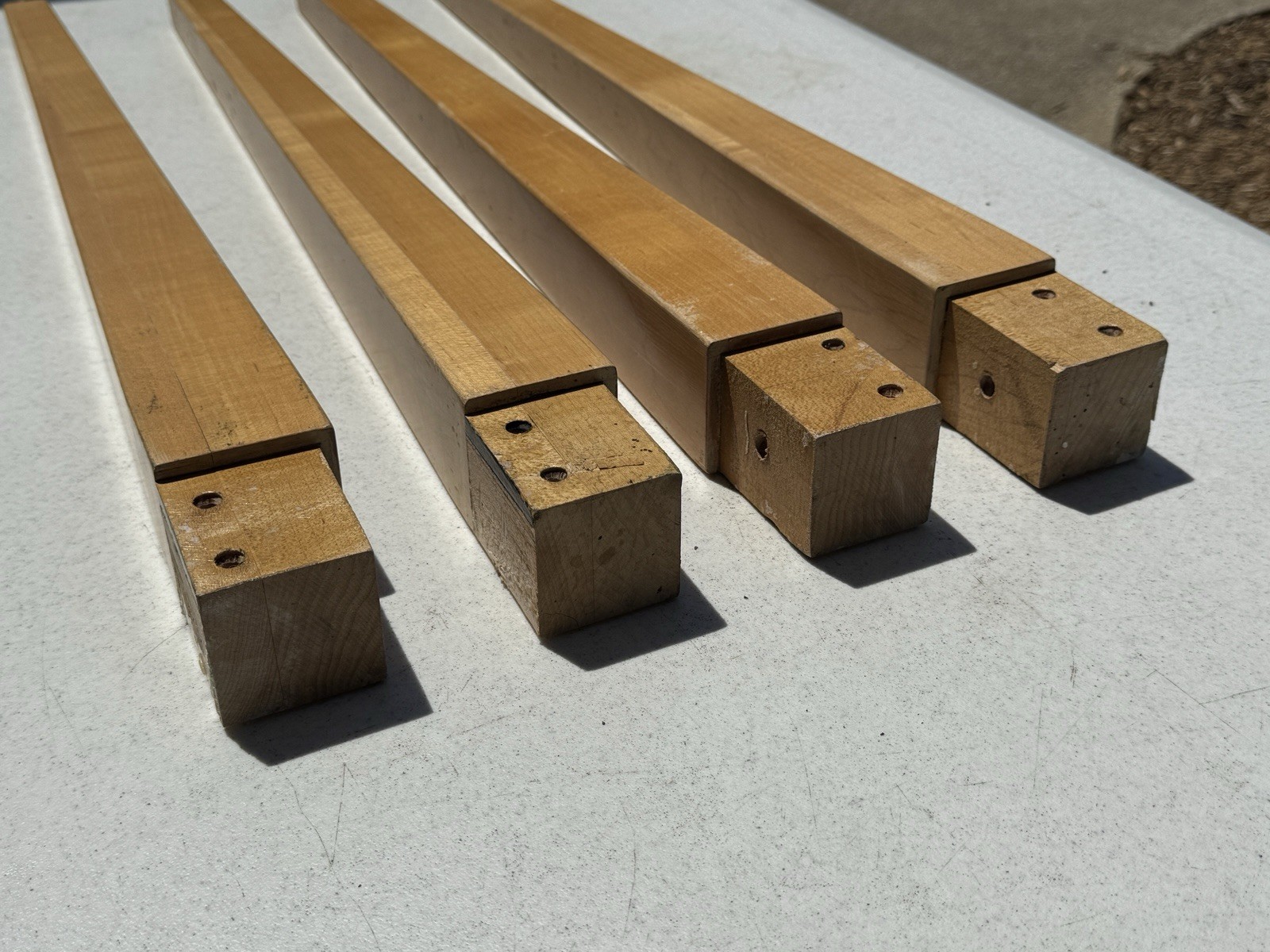 28.5” Table Legs Set of 4 with Leveling Screws