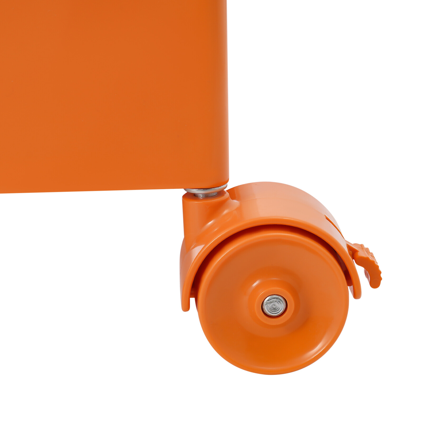 5 Tiers 360-degree Rotating Storage Cabinet Bobby Cabinet w/Wheel Orange