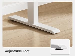 Electric Standing Desk with Drawers, 55 x 24 Inches Height Adjustable Sit Stand