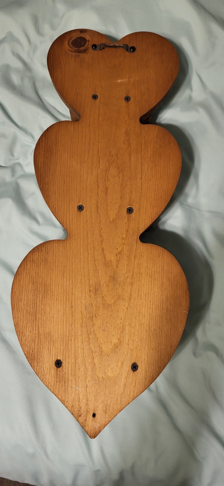 Vintage 1980’s 3 Tier Wooden Heart Wall Shelf Country Cottagecore Decor