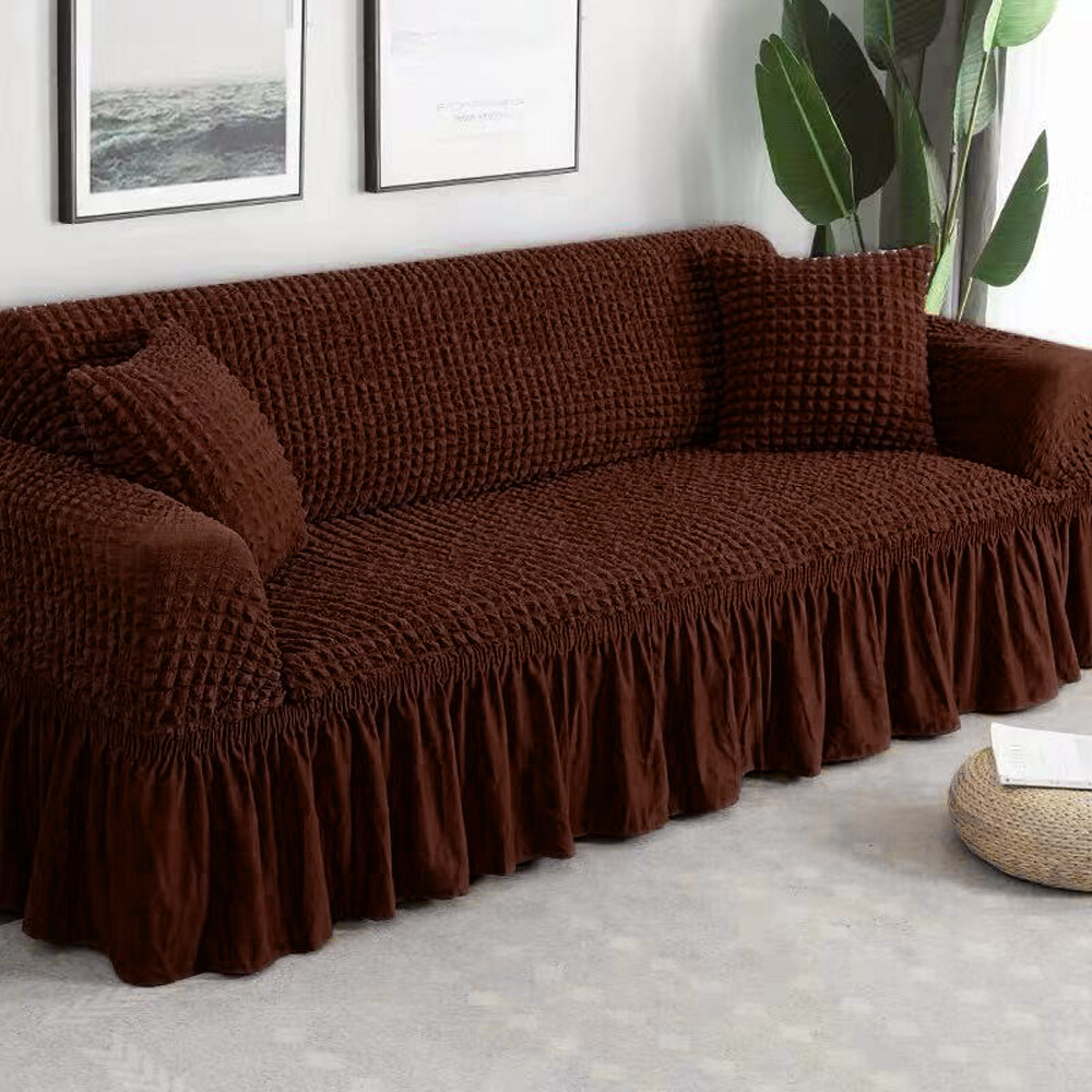 Sofa Covers 1/2/3/4 Seater 3D Bubble Soft Spandex Dining Chair Slipcover Set