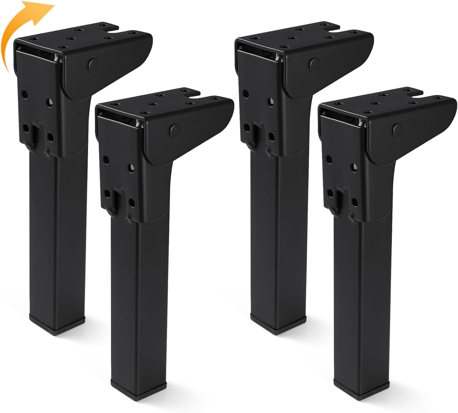 4 Pcs Self Locking Folding Table Legs, 6″, 8″, 10″, 12″ Foldable Table Legs for