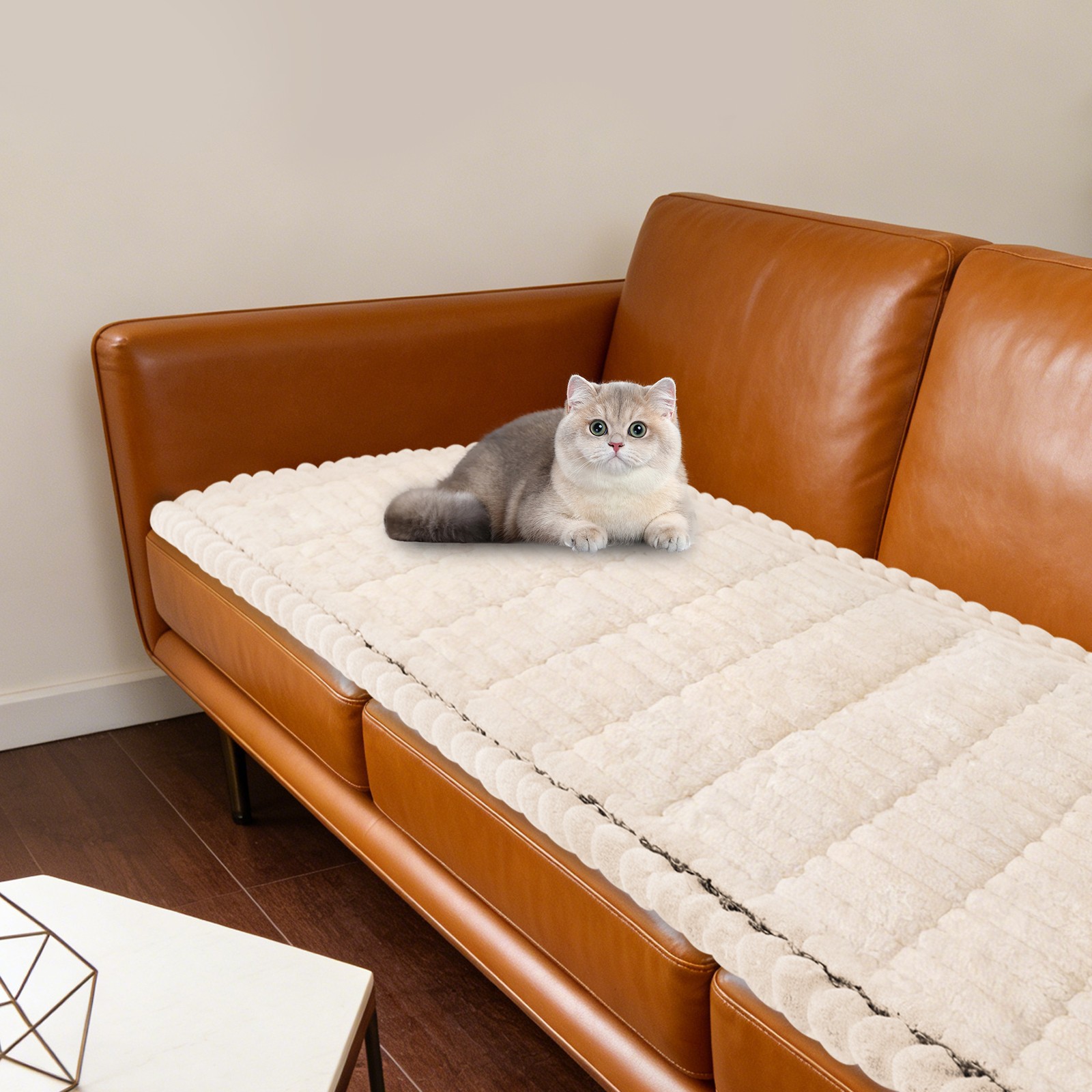 47*23in Pet Friendly Couch Cover, Slip-prevention Sofa Cover, Plush Couch Cover