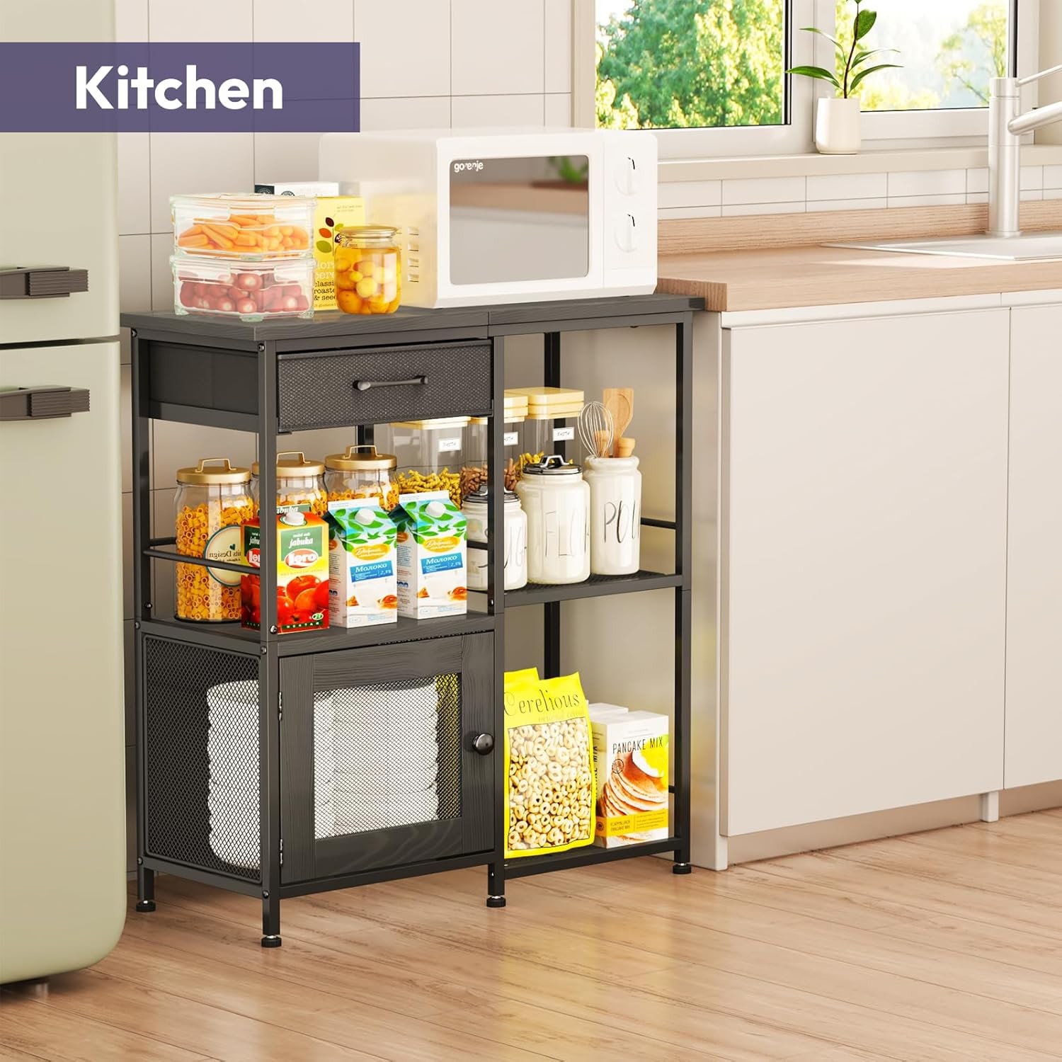 ‘x14. ‘ Coffee Bar Cabinet – Large Farmhouse Coffee Stand