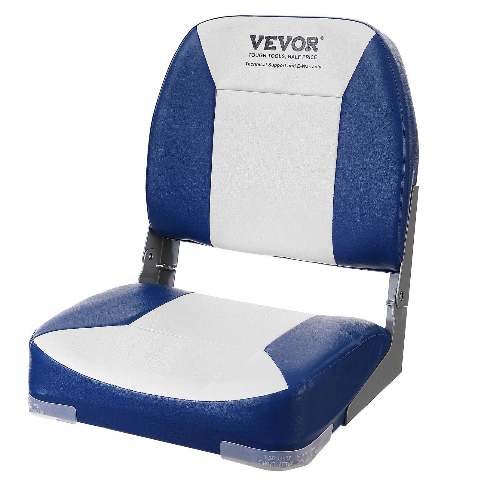 Universal 18.9in Angler’s Boat Seat, No-Armrest Design for Wide Mobility
