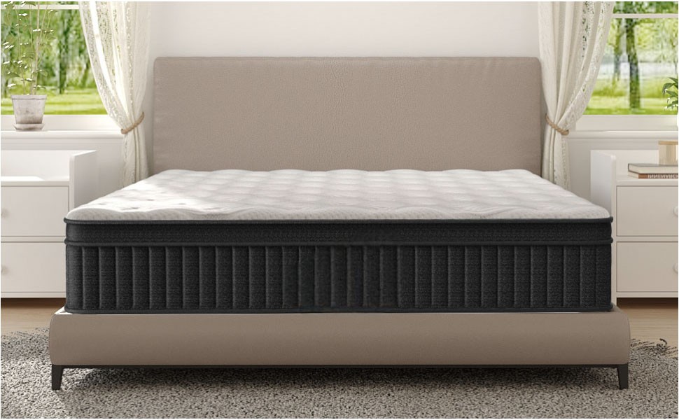Queen Mattress, Mattress Queen Size 14 Inch in a Box, Hybrid Queen Size