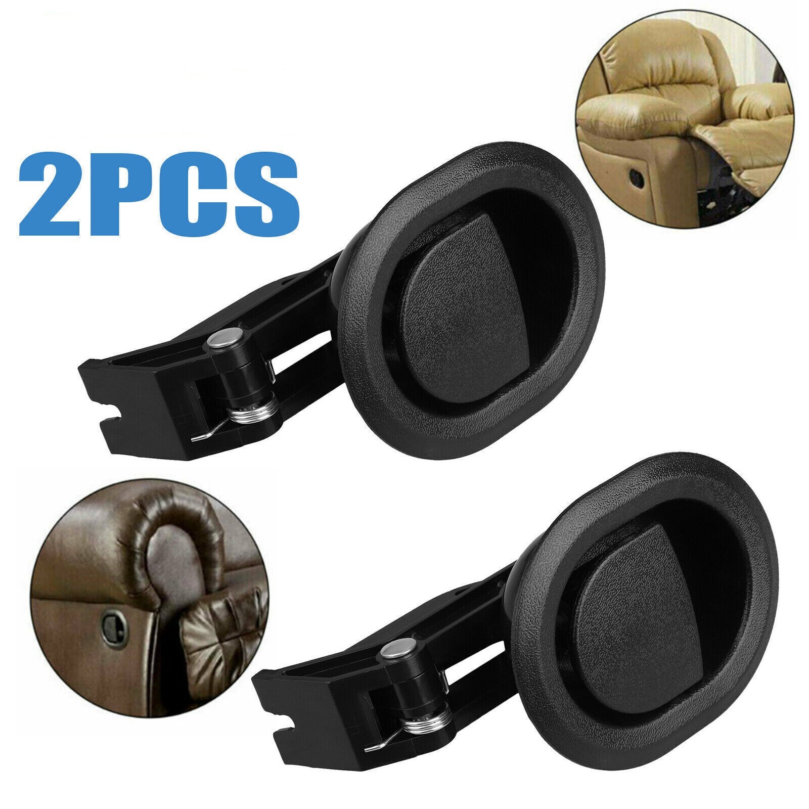 2Pcs Recliner Replacement Pull Chair Handle Sofa Couch Release Lever Universal