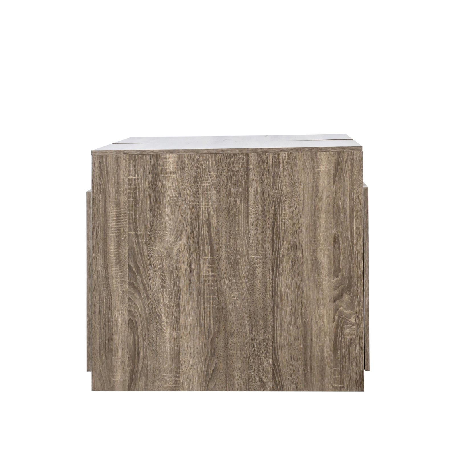 Modern Extendable Dining Table w/Outlet, Space Saving Expandable Table w/Storage