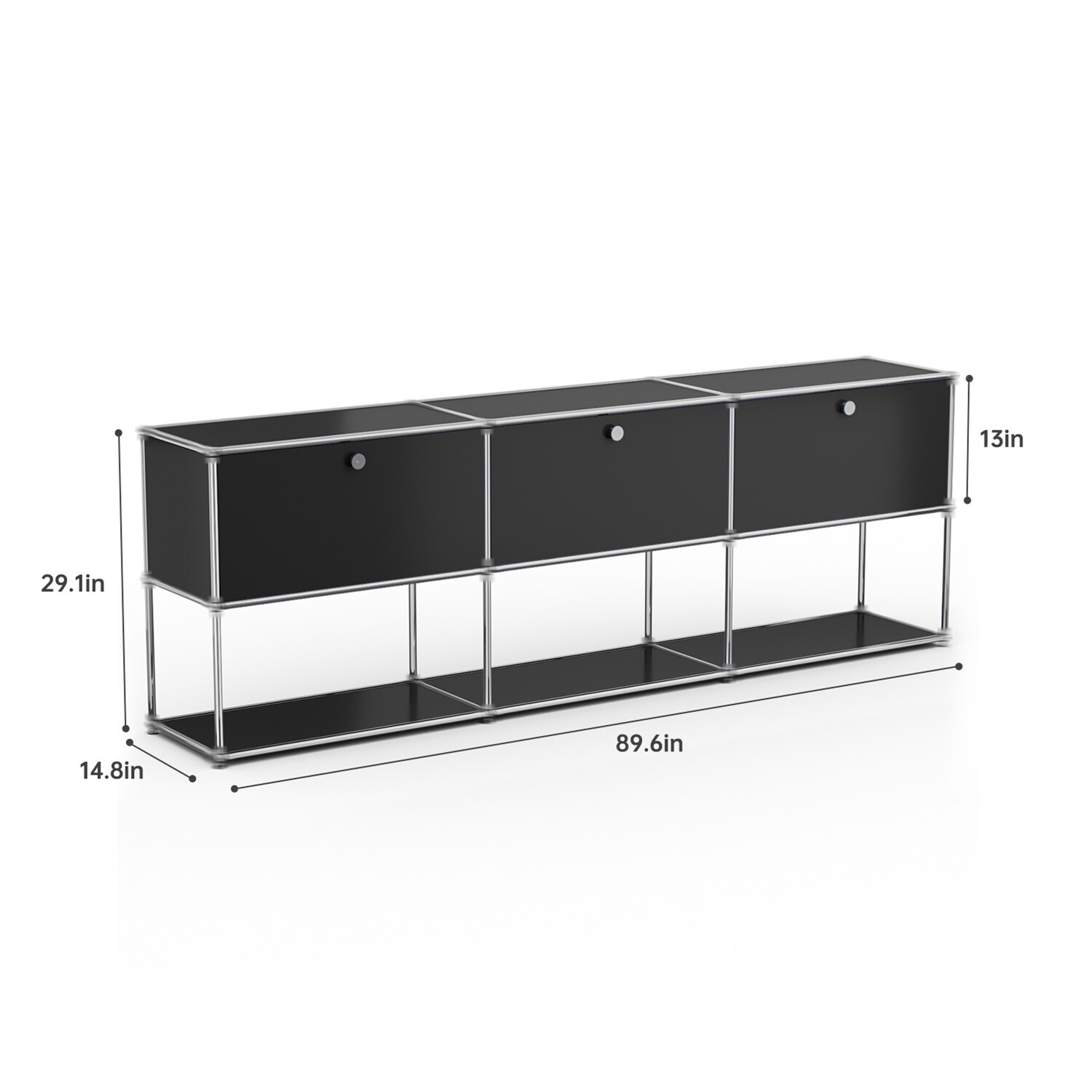 Classic Furniture Modern Storage Cabinet Shelf Free-Standing Accent Cabinet