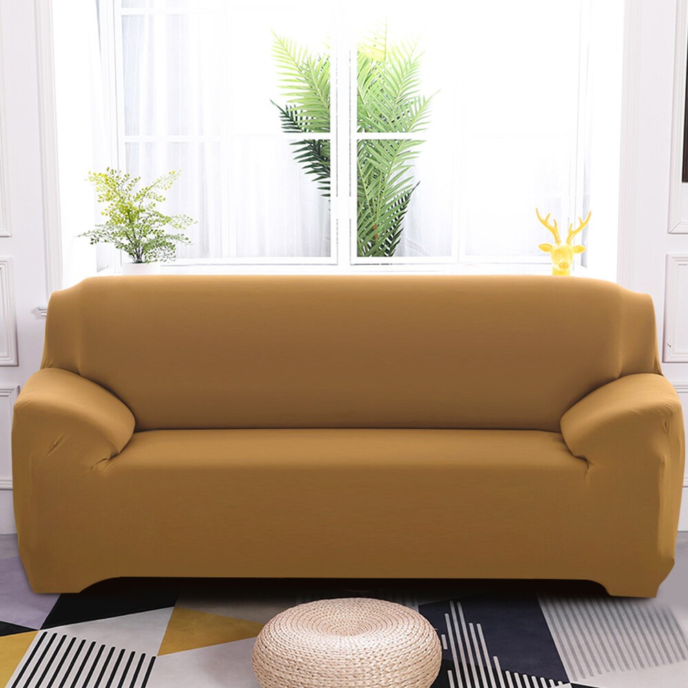 1/2/3/4 Seater Milk Silk Sofa Cover Stretch Couch Furniture Protector Slipcover