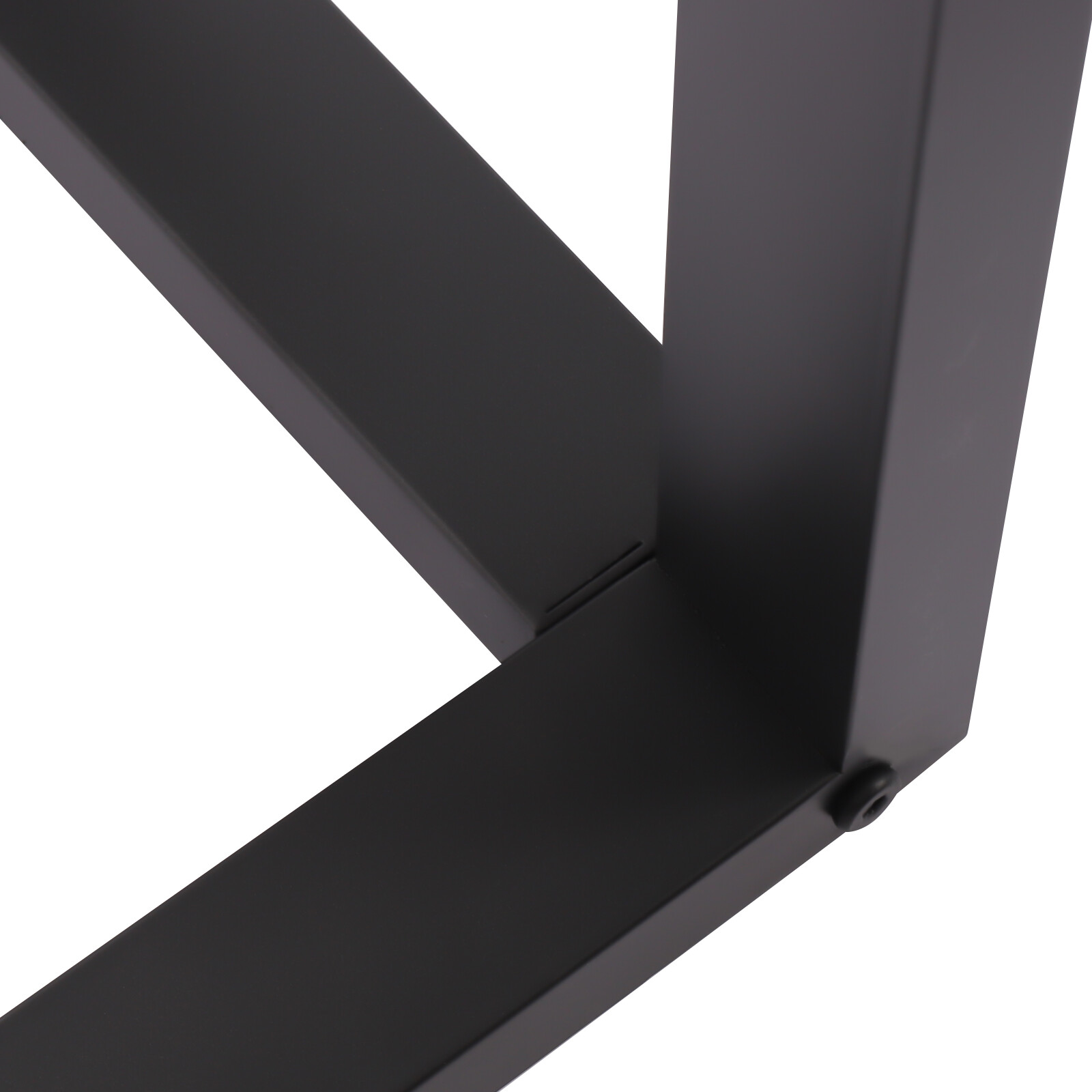 35in V-Shape Metal Coffee Table Legs Set of 2, Heavy Duty Iron Black
