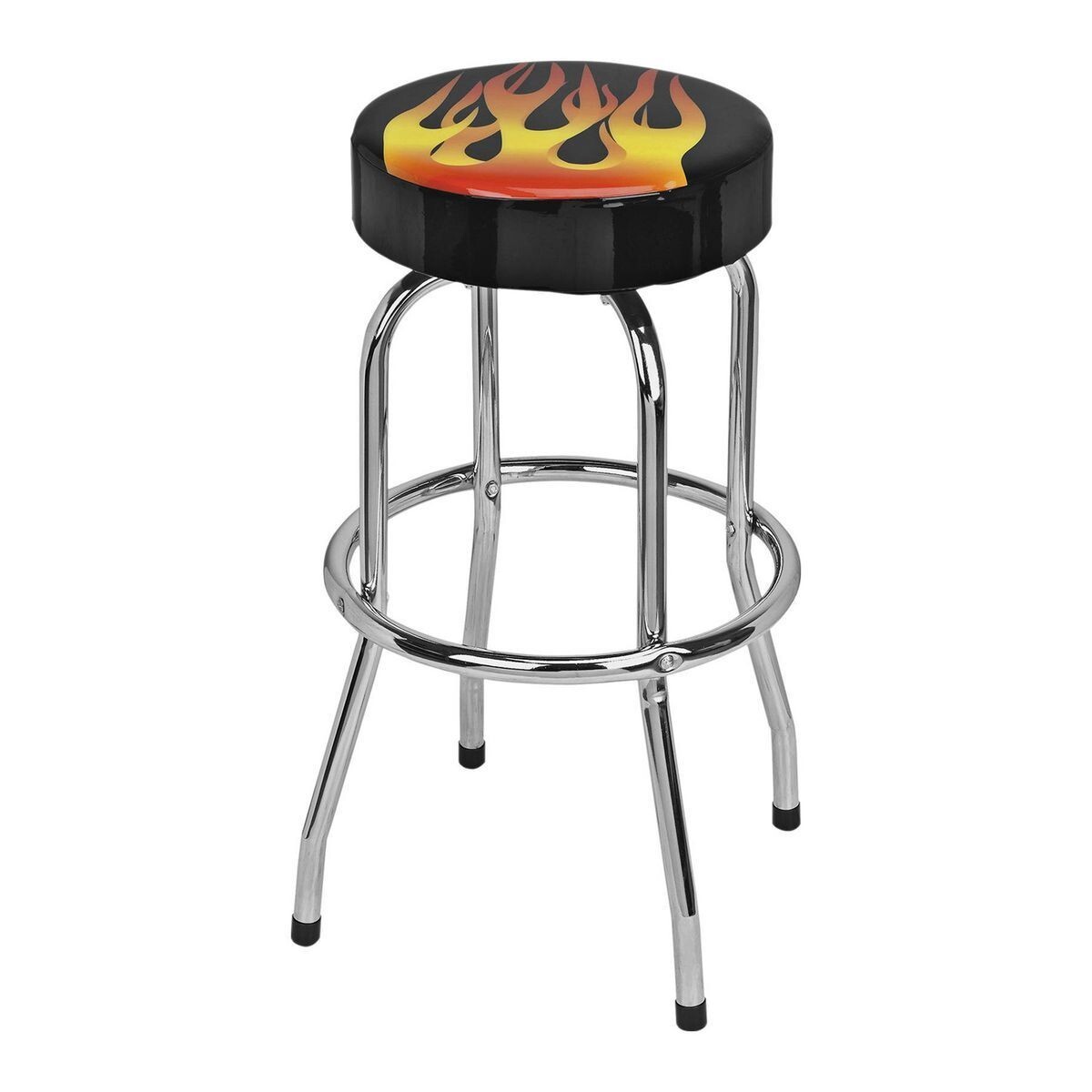 NEW Shop Stool with Flame Design-PITTSBURGH AUTOMOTIVE — FREE SHIPPING