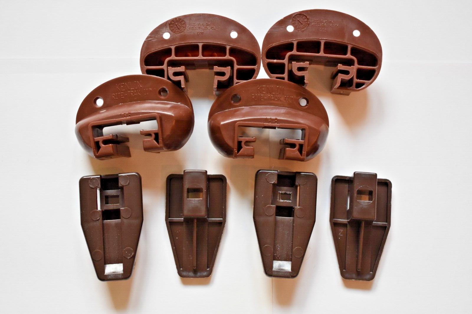 4x Kenlin Rite Trak II Drawer Guide Glide & Stop w/ Screws – Fast Shipping!