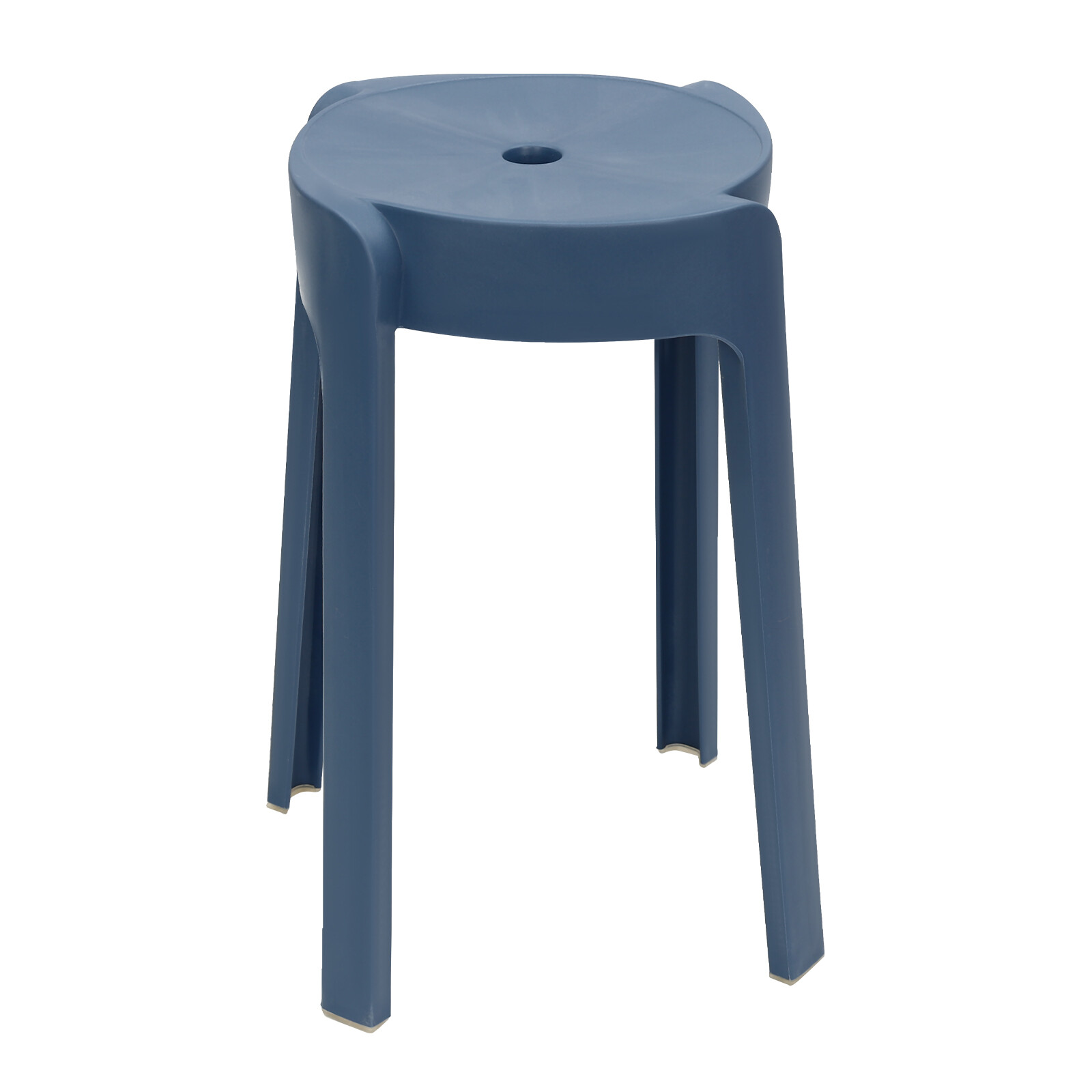 18-Inch Stackable Plastic Stools – 10 Pack Lightweight & Portable