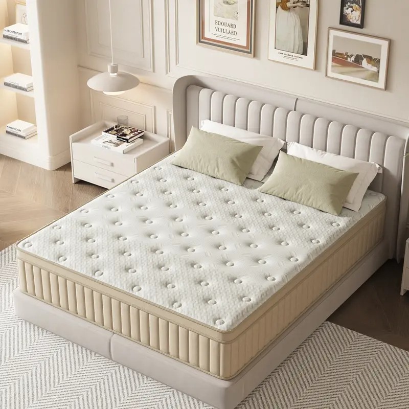 12” 14” Memory Foam&Spring Hybrid Bed Mattres King Queen Full Twin In a Box US