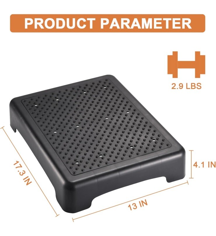 Mobility Step Stool, Indoor/Outdoor Stepping Stool for Adults & Seniors