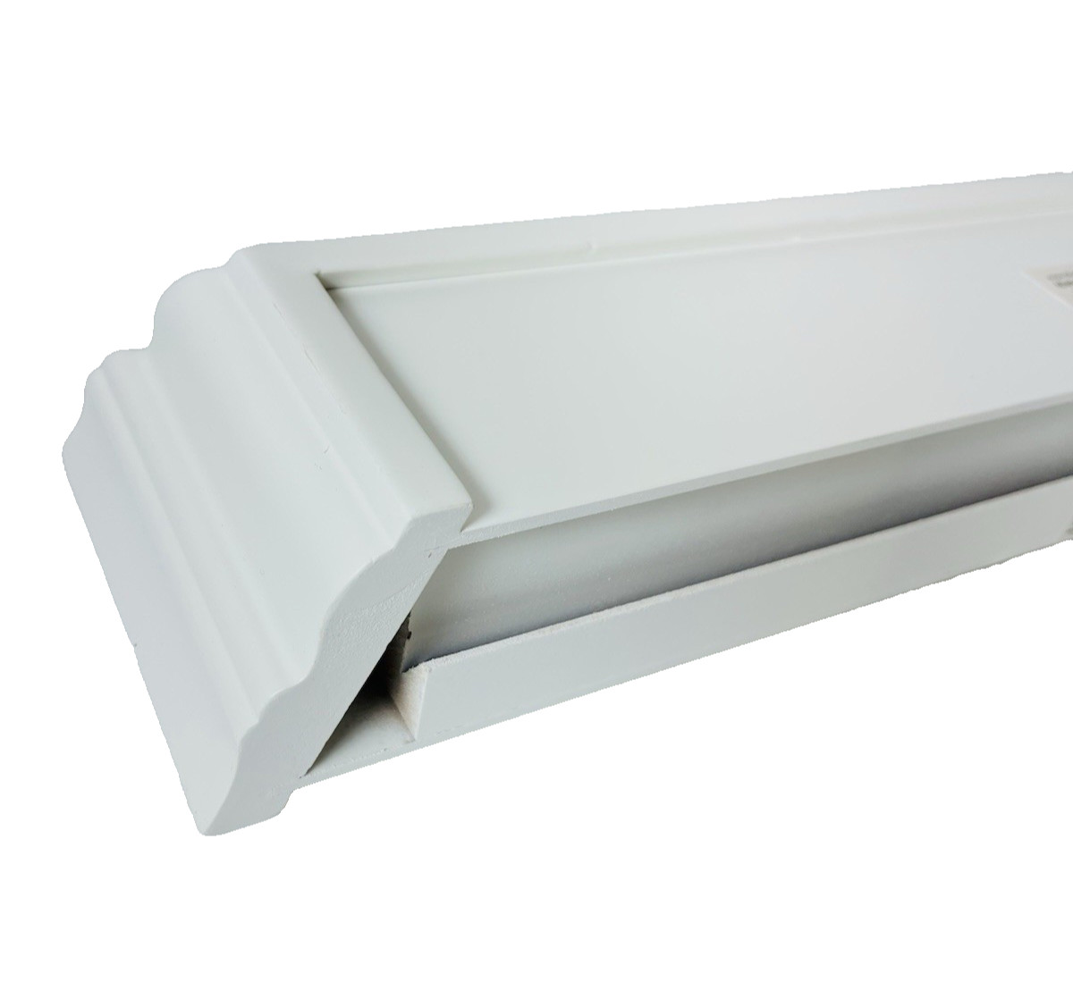 Distressed White Wood Wall / Hanging Shelf Ledge, – 12″