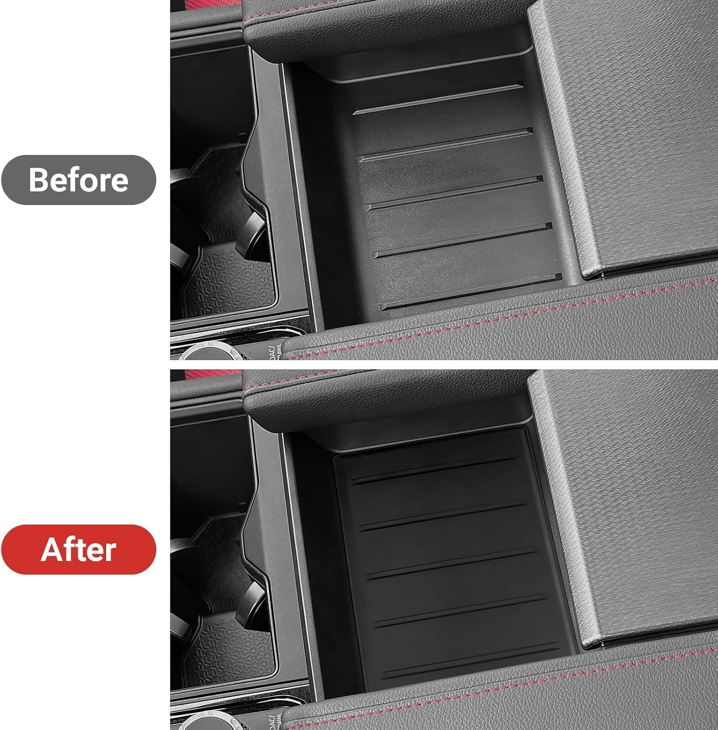 Center Console Tray Liner Compatible with Toyota 2022+ Tundra & 2023+ Sequoia