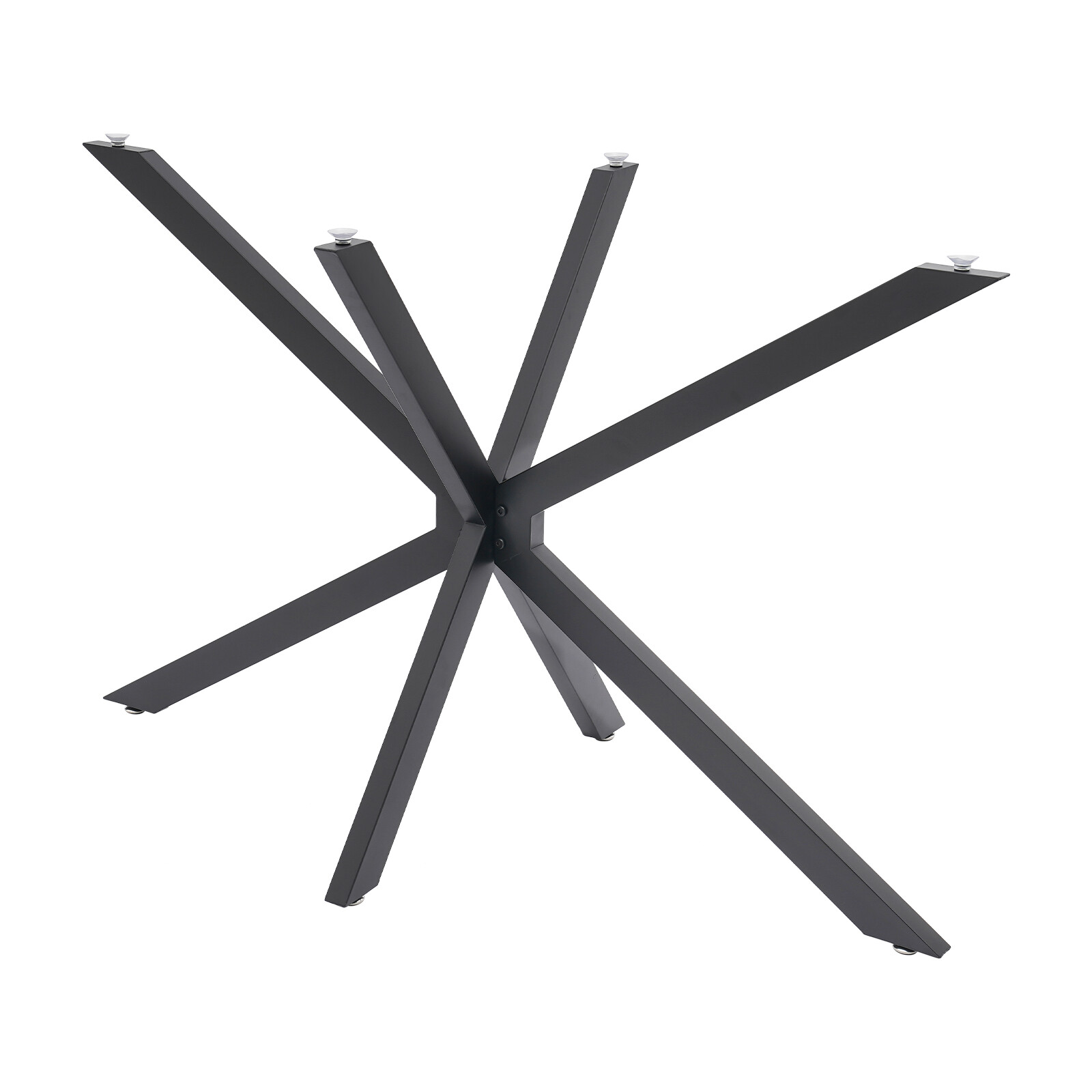 Steel Bench Leg, X-Form Desk Base, 200kg Load Furniture Leg, Black End Table Leg