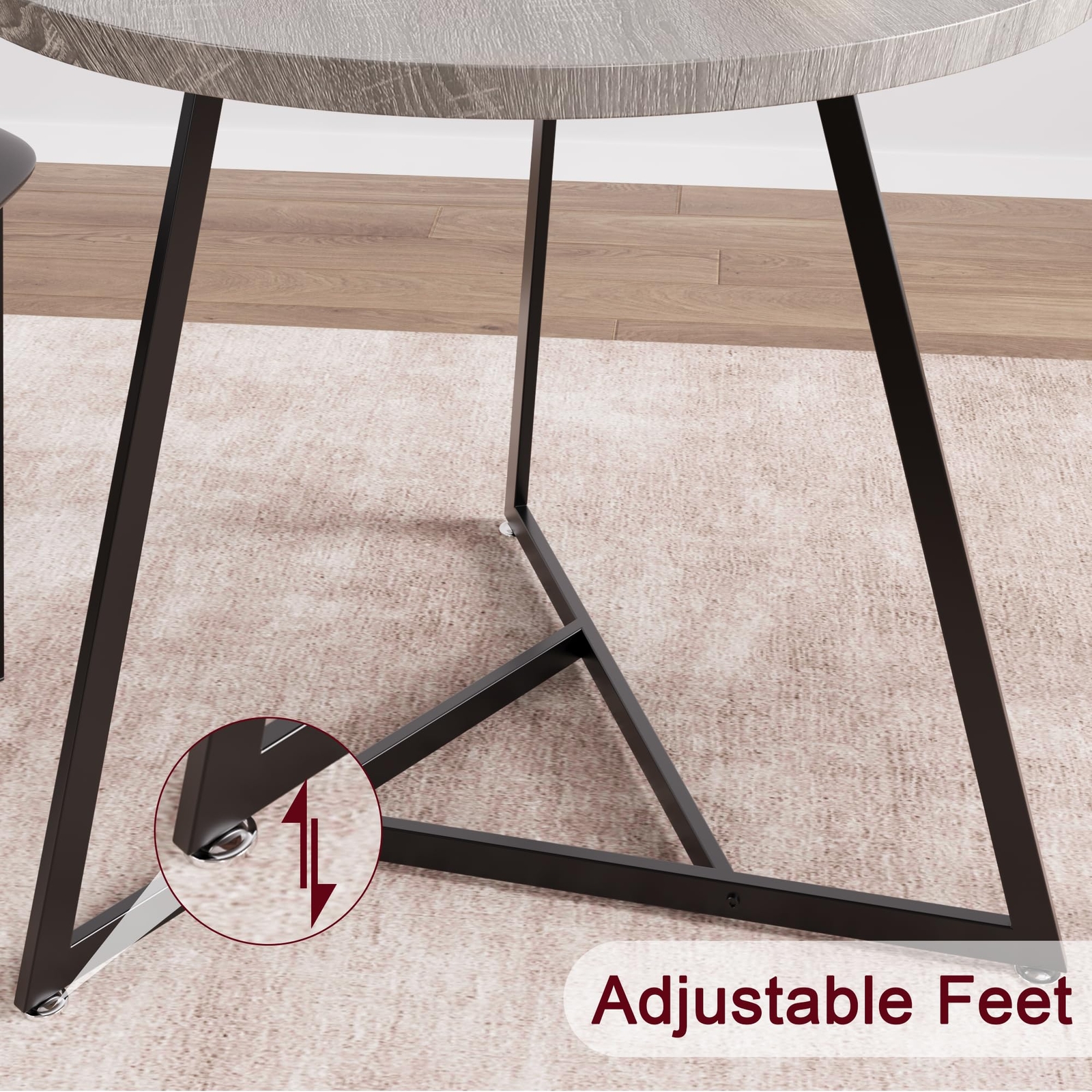 Dining Table Set for 2 ,Modern Kitchen Table and 2 Chairs Dinner for Small Space
