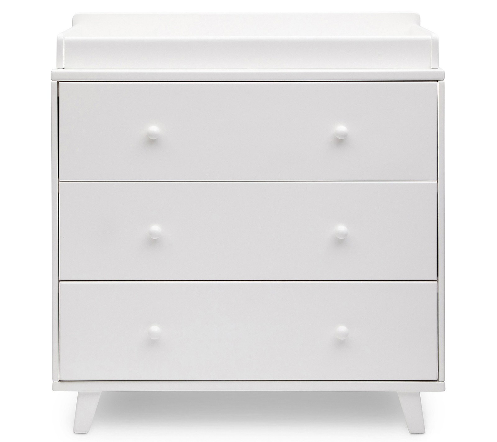 DELTA CHILDREN AVA 3-DRAWER DRESSER WITH CHANGING TOP – WHITE