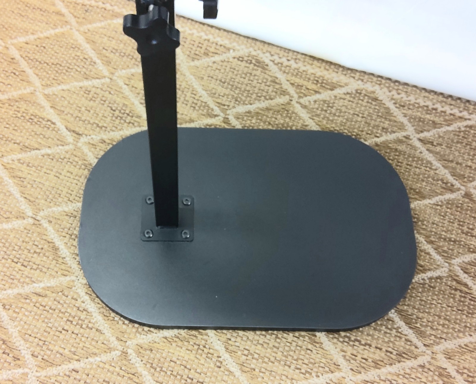 C Shaped End Table, Adjustable Height, 360° Swivel Couch Bed TV Tray End Table