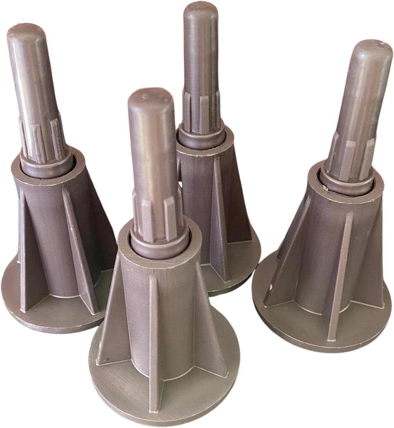 4PCS Bed Frame Feet Replacement Legs Glide Plastic Steel