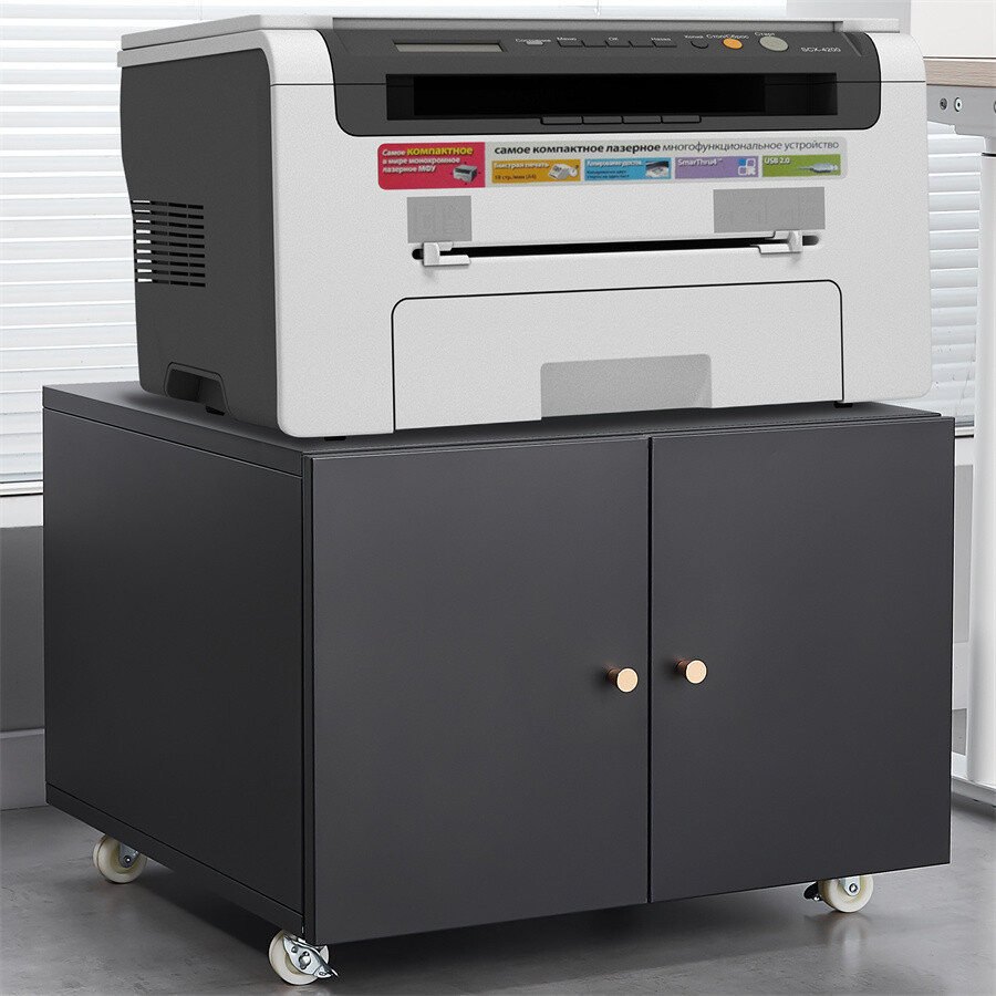 Mobile Copier Cabinet Steel Rolling Printer Stand Storage Metal File Cabinet BL