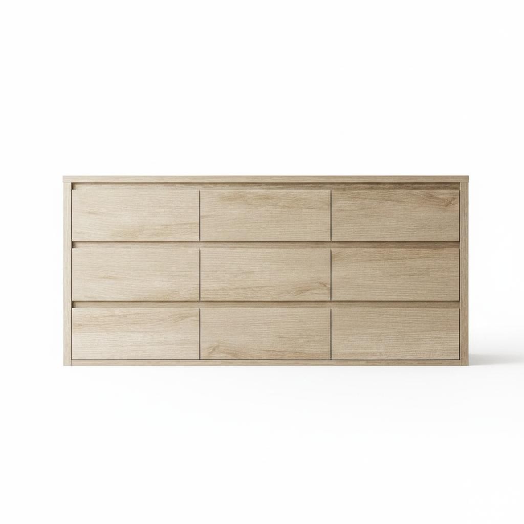 💎9 Drawer Dresser for Bedroom, Wood Chest of Drawers Large Modern Storage Cabin