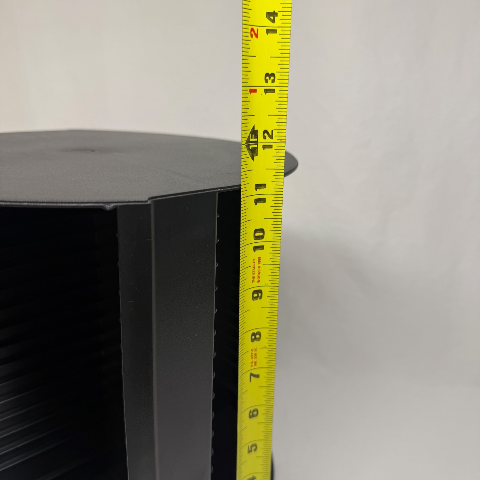 Black Rotating Carousel CD Storage Tower Spinner Rack – HOLDS UP TO 80 CDS