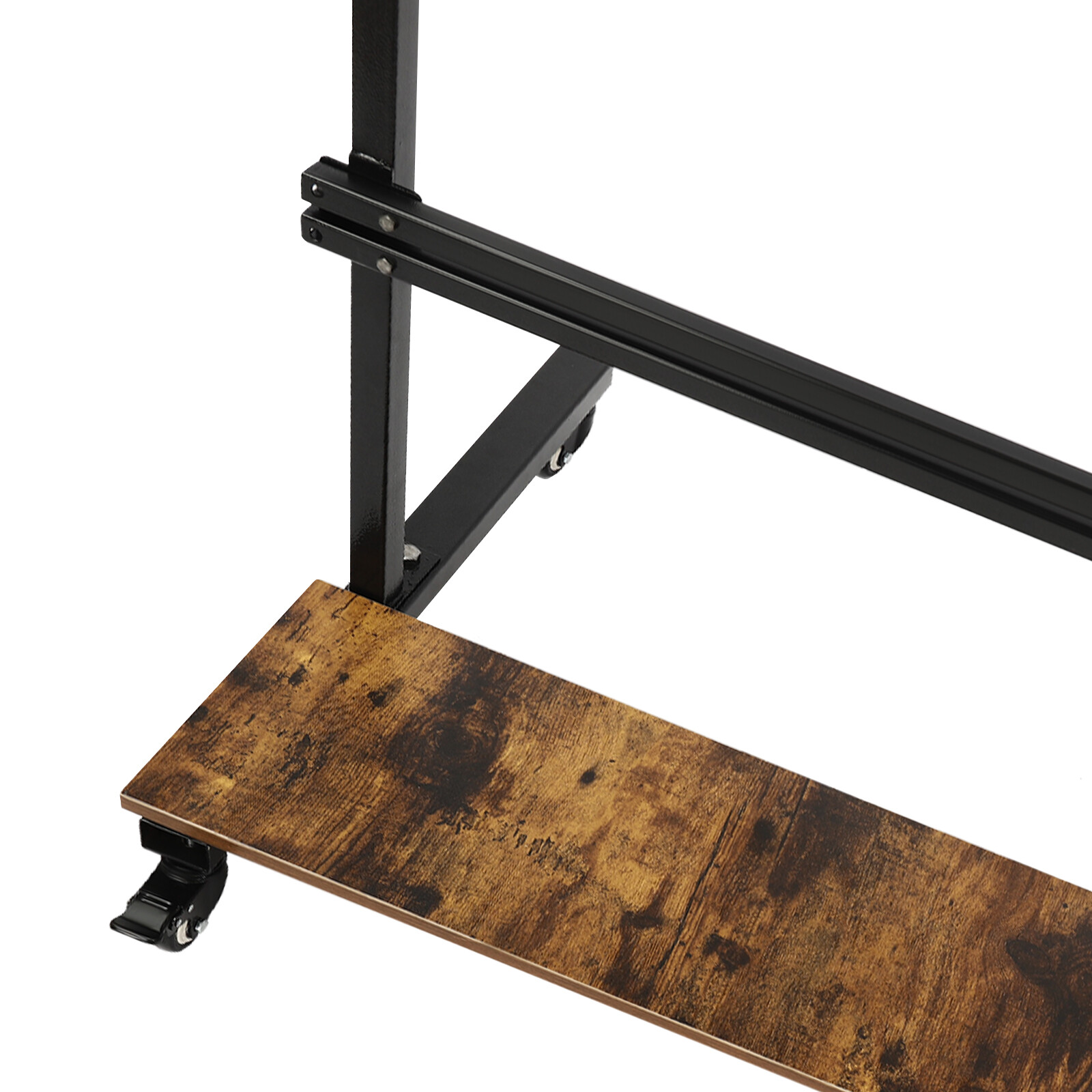 Mobile Height Adjustable Standing Desk Rolling Stand Up Computer Workstation